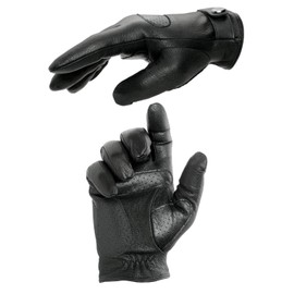 PEARLWOOD Men's Leather Gloves for Drivers Made of Goatskin Leather, Black (200)