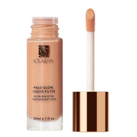 AOLAILIYA Natural Glow Liquid Filter, Face Complexion Booster For an All Day Radiant Glow Soft-Focus Look, Liquid Highlighter Primer, Glow Lotion, Vegan & Cruelty-Free (Light/Medium)