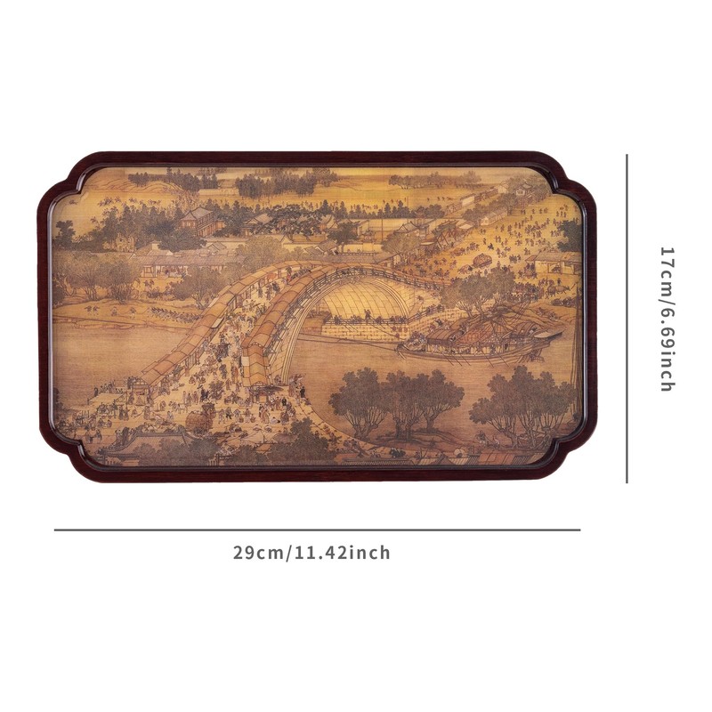 SILINE Gorgeous Small Serving Tray,Tea Tray,Jewelry Tray,Key Storage Tray -Yellow