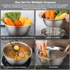 Multifunctional Stainless Steel Basin, Graters for Kitchen, 3 in 1