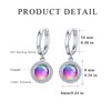 Crystal Earrings Girls 925 Sterling Silver Hypoallergenic Pink Crystal Stud