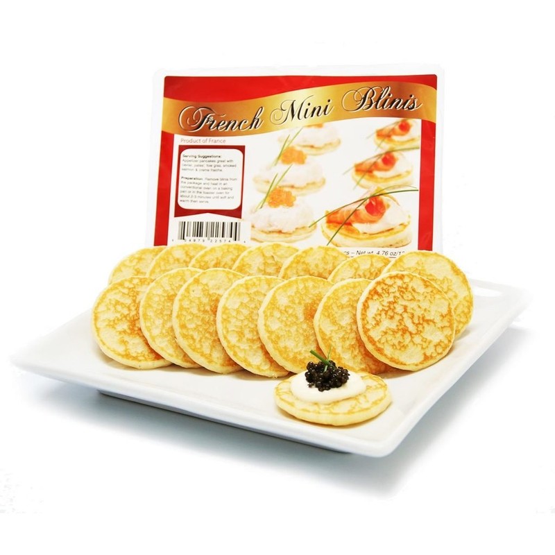 French Mini Blinis - Small Pancakes for Specialty Foods -