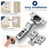 Ravinte 10 Pack 5 Pairs European Kitchen Cabinet Hinges Soft