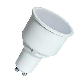 Crompton Lamps LED GU10 Spotlight 4.9W Dimmable Long Barrel 74mm (50W Equivalent) 2700K Warm White 100° Frosted 330lm Long-Barrel Long-Necked Replacement Bulb