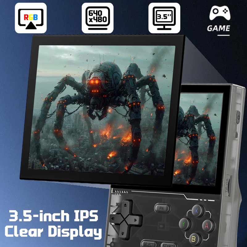 K36 Handheld Game Console 3.5-in 640*480 IPS OCA Screen 3500mAh