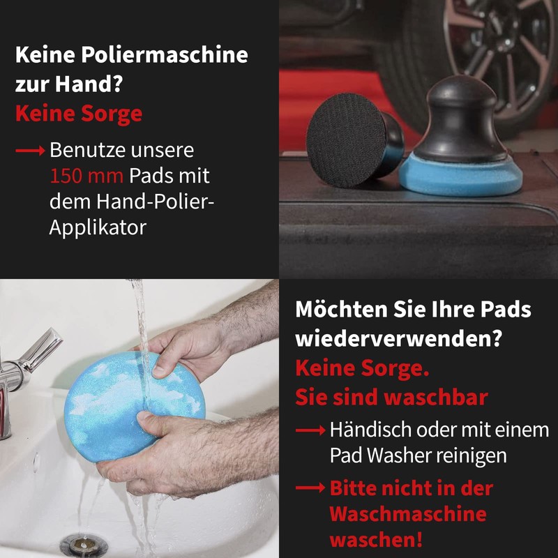 detailmate Set - Menzerna Wax Foam Pad - 150 mm