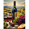 Wine Themed Tuscany Vineyard Pattern A1130 Accent Tile Mural Kitchen