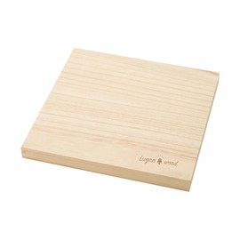 Kaxe LW-11 Cutting Board, Made of Paulownia, Square, Heat Stamped, Spill-Resistant, Quick Drying, Shock Absorption When Cut