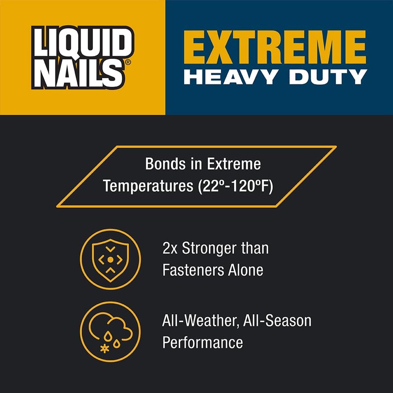 Liquid Nails Extreme Heavy Duty 28 oz. White Latex-Based Construction