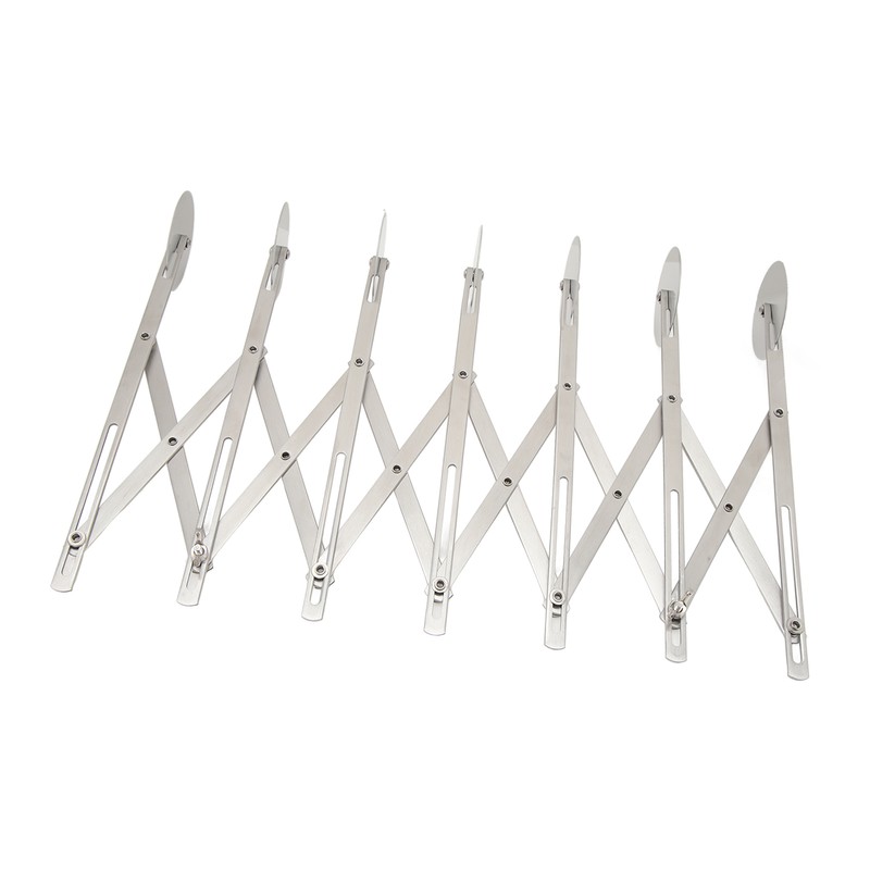 7 Wheel Pastry Cutter Roller Stainless Steel Multifunction Adjustable Width