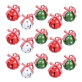Naler 24pcs Christmas Bells Ornaments Christmas Jingle Bells Craft Bells for Christmas Party Supplies Decor Christmas Trees, Doors, Windows, Wreaths