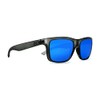Kaenon Unisex Clarke Polarized Sunglasses, Matte Carbon, Blue