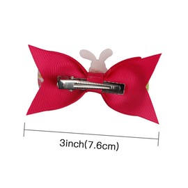 FOMIYES Easter Bunny Hairpin Set 3 Inch Bowknot Hair Clips Fashion Bowknot Hairpin for Party Accessories