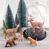 TUPARKA 9Pcs Forest Animals Set, Miniature Figures Woodland Animals Deer