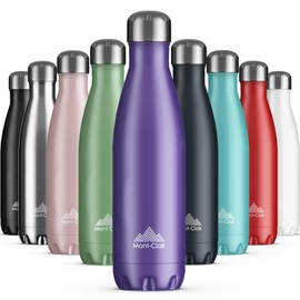 Mont-Clair Stainless Steel Drinking Bottle - Thermos Flask - BPA-Free - Water Bottle, Stainless Steel Drinking Bottle 500 ml - 24 Hours Cold & 12 Hours Warm - Leak-Proof Water Bottle - Thermos