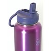 ThermoFlask Stainless Steel Water Bottle, 40 oz, 2-Pack (Purple/Green Brushed)