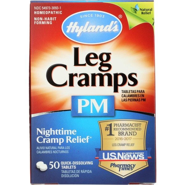 Hyland's Leg Cramps PM With Quinine (Cinchona officinalis)Tablets 50 ea