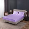 Homiest Lavender Satin Fitted Sheet Queen Size Fitted Bed Sheet,