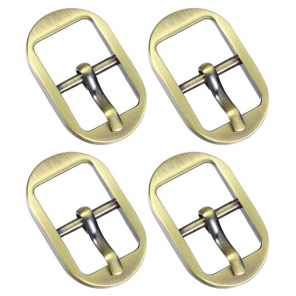 sourcing map Metal Roller Buckle, 4Pcs 0.6 Inch Single Prong
