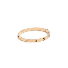 Tory Burch Women's Miller Stud 5MM Hinge Bracelet, Tory Gold, Medium