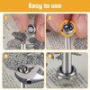 TA-VIGOR 100Pcs Hex Nuts, M3.5 Self Locking Nuts, 304 Stainless
