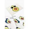 Juego de 4, 2 o individuales de aguacate (amarillo-verde, 2)
