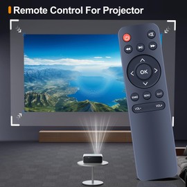 HZIME New Replacement Remote Control Compatible for HOMPOW Native Full HD Projector ‎C10