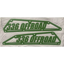 336 OFFROAD LOGO Kawasaki KRX 1000 Frog Skin / Air intake Covers KRX 2 & 4 GREEN