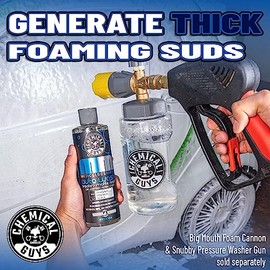 Chemical Guys Jabón Meticuloso para Lavado de Coches Mate (para Cañones de Espuma, Pistolas de Espuma o Lavados con Cubo) Seguro para Pintura Satinada