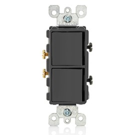 Leviton 5643-E EB Decora Two 3-Way Combination Switch