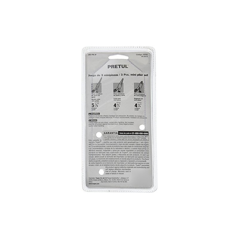Pretul JGO-PM-3P, Juego de 3 mini pinzas