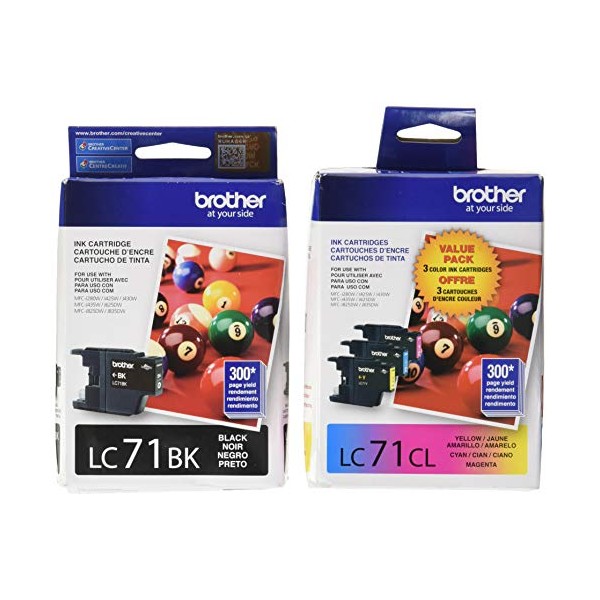 Brother LC71 Standard Yield Ink Cartridge Set