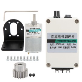 DC Gear Motor Low Speed Mini Permanent Magnet 24V XD37GB3530 Bracket Governor Gear(500rpm/min )