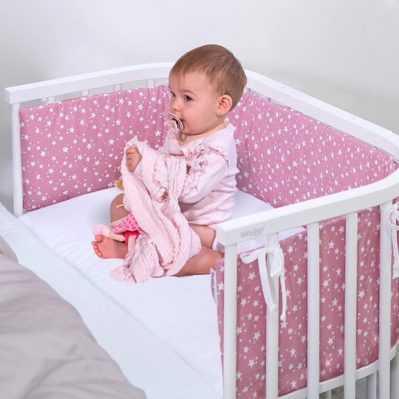 babybay Jersey Fitted Sheet Deluxe with Membrane Suitable for Extension