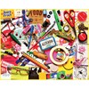 White Mountain Junk Drawer 1000 Piece Puzzle Fun Collage Jigsaw