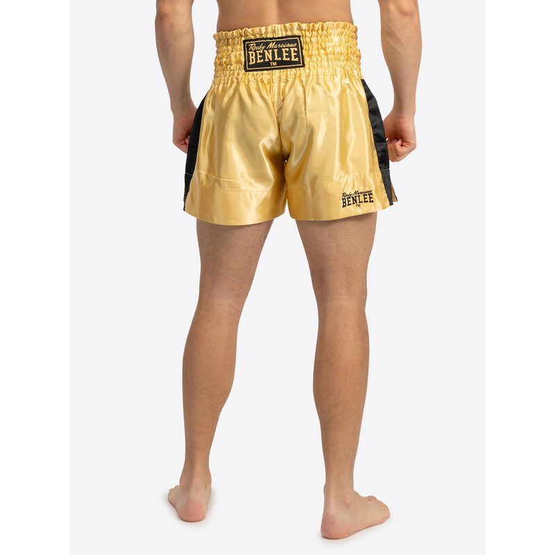BENLEE Rocky Marciano Goldy Pantaloni da Boxe, Oro/Nero, S Uomo