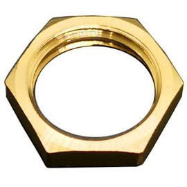 Brass Locknut 3/4" Female NPT Brass Hex Lock Nut Fasteners Spacer NPT Female