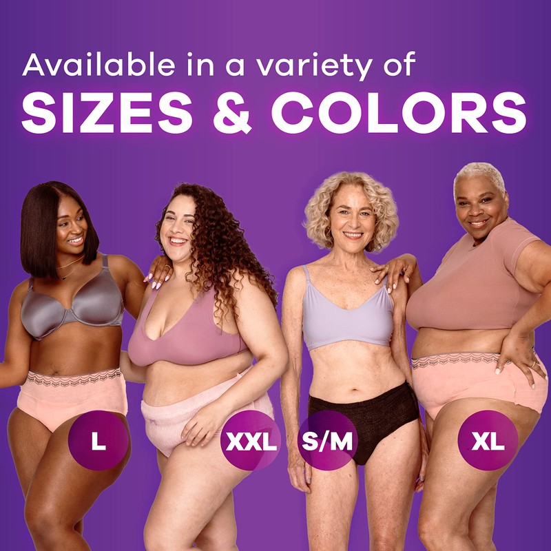 Always Discreet Adult Incontinence & Postpartum Underwear For Women, Size