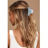 LILIE&WHITE Acrylic Seashell Hair Accessories: Blue Rhinestone-Patterned Strong Fixed Claw