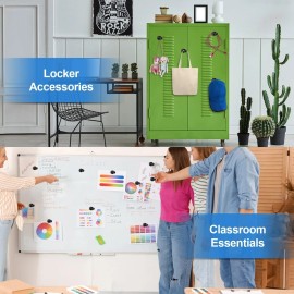 LOVIMAG Refrigerator Magnets 12pcs Magnet Clips Fridge Magnetic Heavy Duty Clip Whiteboa