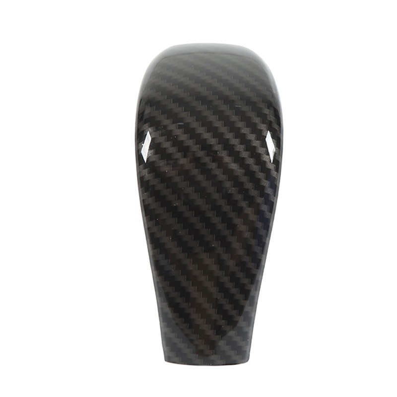 Carbon Fiber Style Gear Shift Head Cover Trim Car Modification