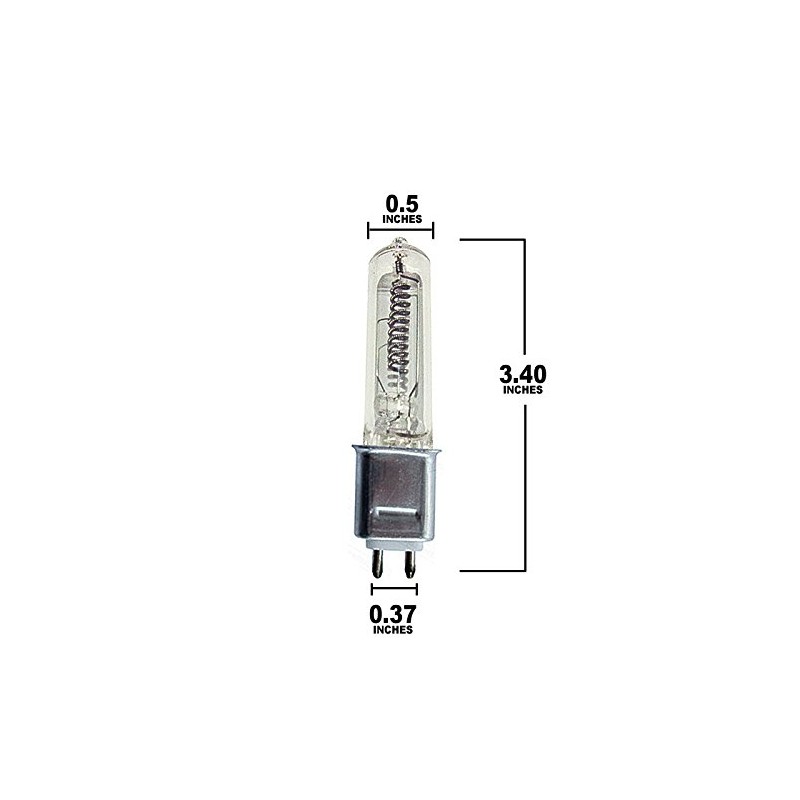 500W T4 HALOGEN 120V G9.5 STAGE & STUDIO 2000HRS 10600LM