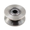 Chiloskit 304 Stainless Steel Pulley Roller Wheel Bearing V Groove