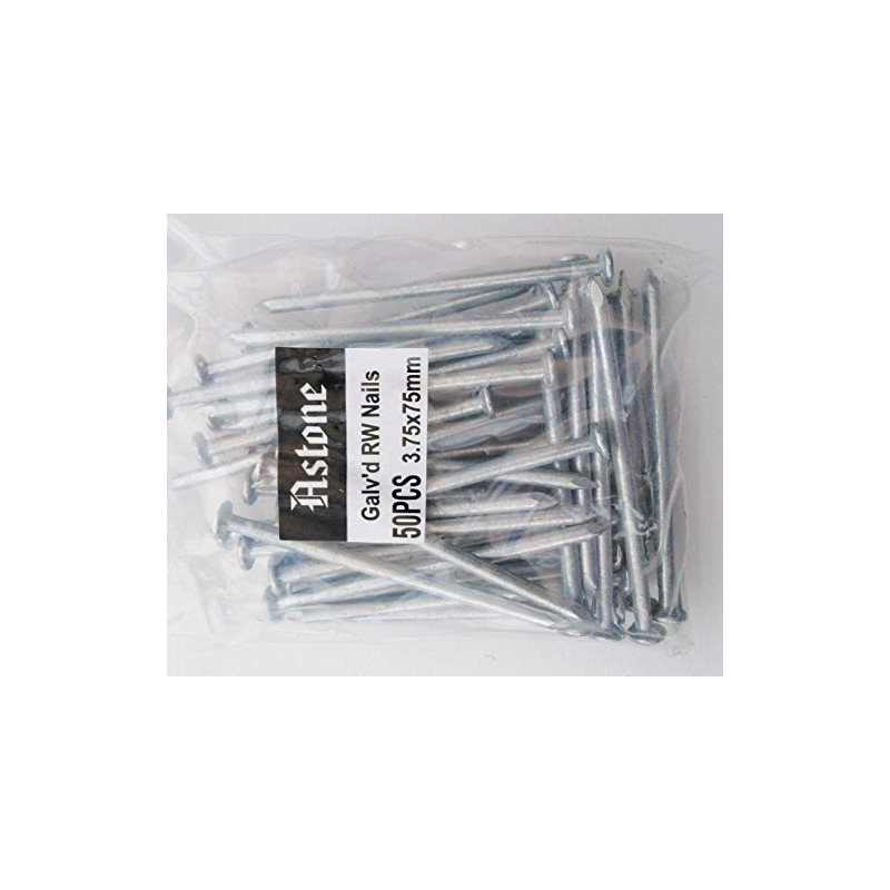 Astone galvanised Round Nails (50, 75mm)