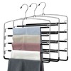 Pants Hangers 3 Pieces,5 Tier Closet Organizers and Storage Clothes