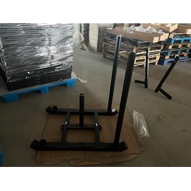 TE DEUM Weight Sled, Fitness Strength Speed Training Sled, Steel Power Sled Workout Equipment for Athletic Exercise and Speed Improvement, Only Suitable for 2" Weight Plate, Standard
