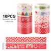 Feelava Christmas Washi Tape, 10 Rolls Christmas Masking Tape Set,