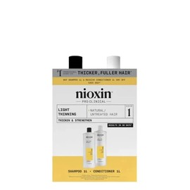 Nioxin Scalp + Hair Thickening System 1 Shampoo + Conditioner 1L Duo