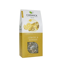 Lemon & Ginger Premium Loose Leaf Herbal Tea - Chiswick Tea Co - 15 Teabags Box