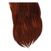 BS-C01 Maniqui Cabezote De Entrenamiento Cabello Humano Castaño